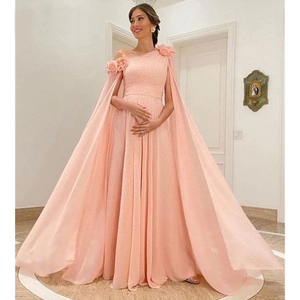 BridalAffair детское розовое шифоновое вечернее платье с рукавами-крылышками и 3D