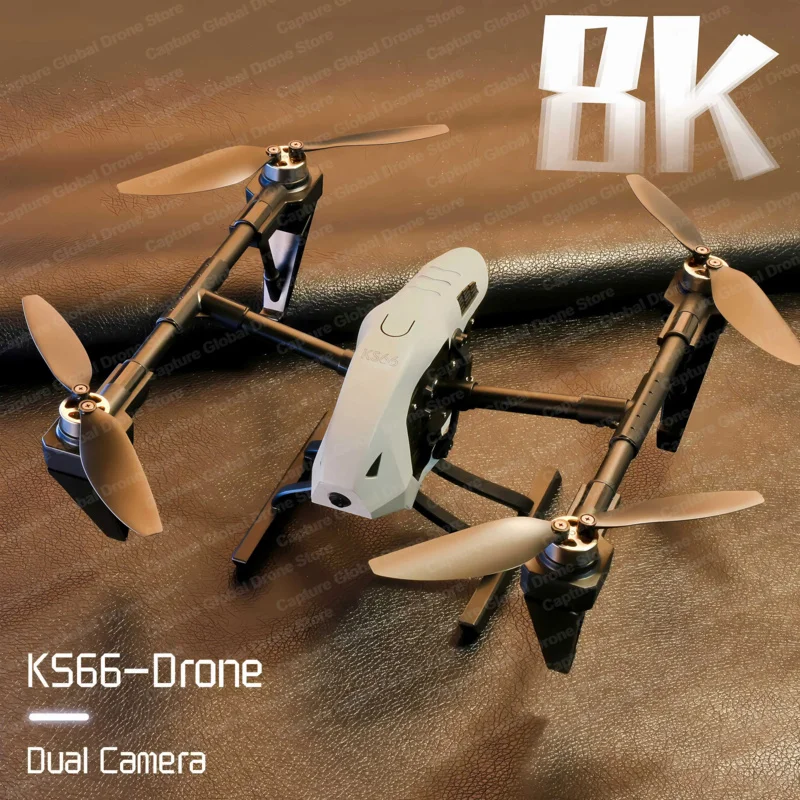 

Professinal 8K HD Dual Camera KS66 Mini Drone 4K 5G WIFI Wide Angle Optical Flow Localization Brushless Motor RC Quadcopter