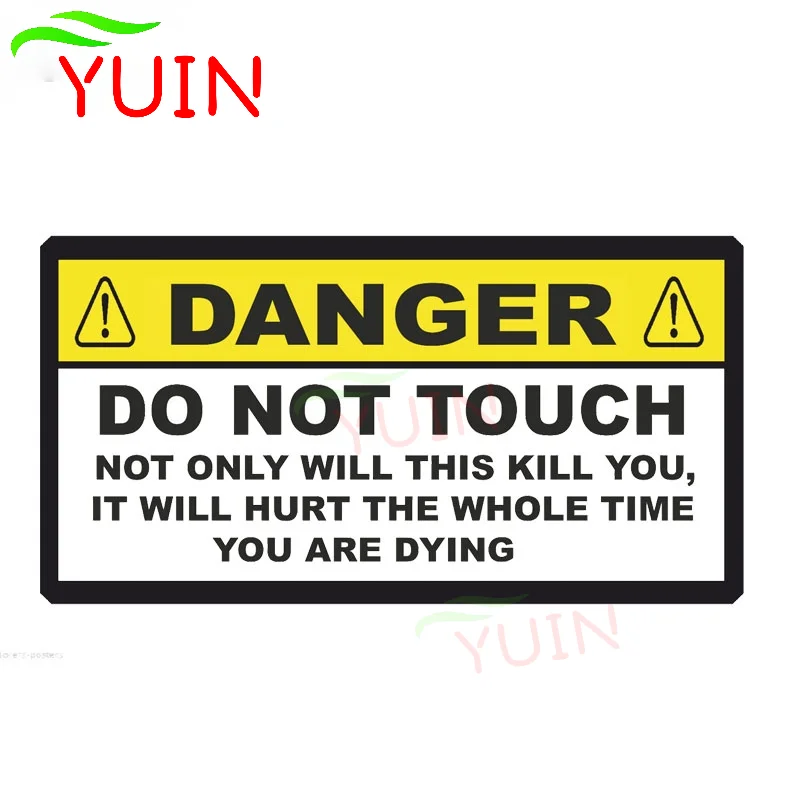 

YUINDANGER Funny NOT ONLY WILL THIS KILL YOU Decorate Car Sticker Creative Decals PVC Cars Accessories Waterproof Decal 15*8cm