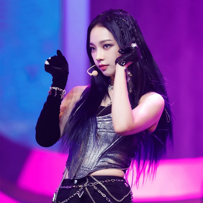 Новый наряд K-pop Женский танцевальный Блестящий жилет праздничная одежда для