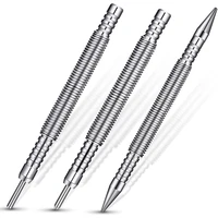 3 pcs nail set and hinge pin tool center punch spring loaded nail set for door 132 inch 116 inch dual head 18 inch