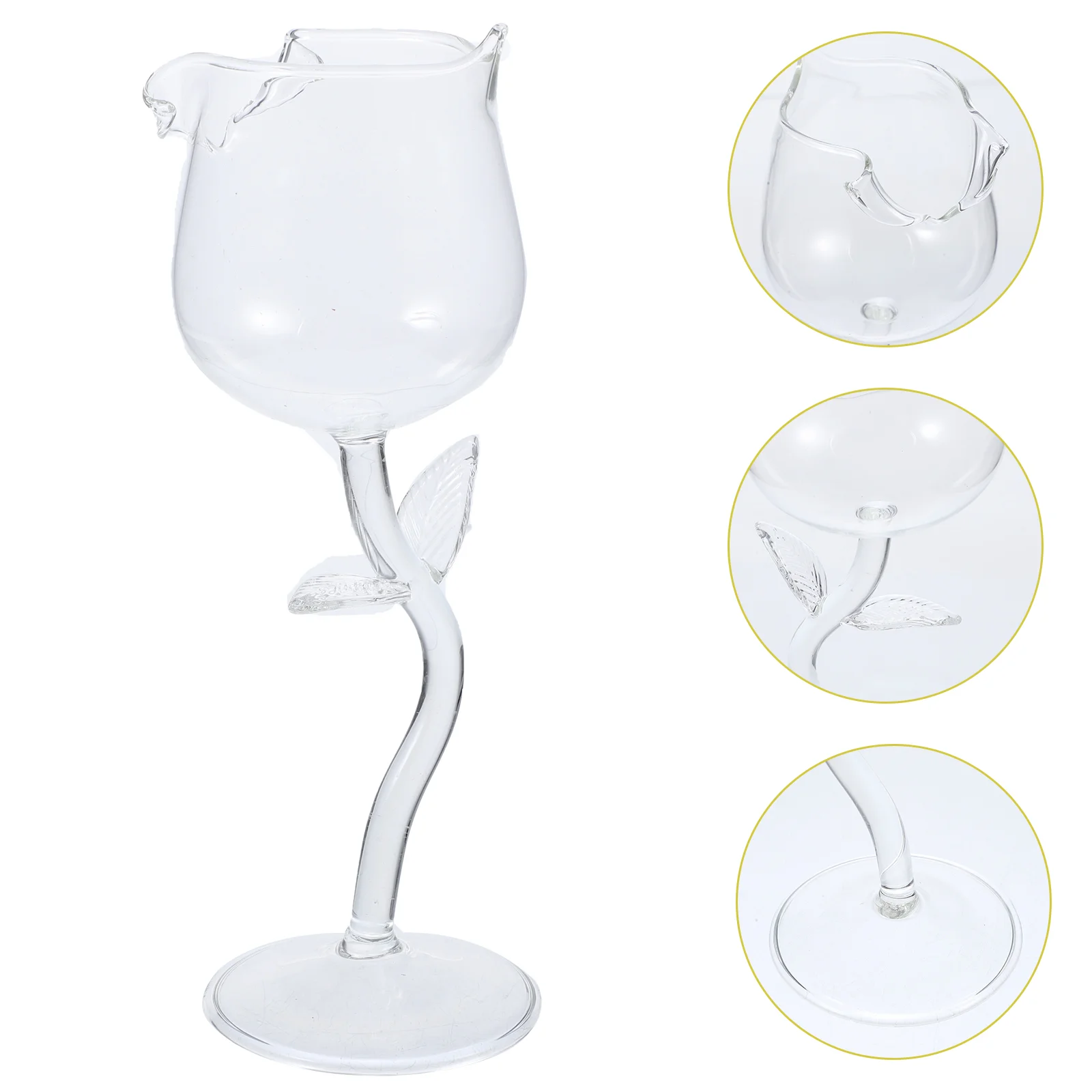 

Glasses Rose Cup Flower Cocktail Goblet Champagne Red Martini Whiskey Flutes Drinking Glassware Cups Crystal Wedding Party