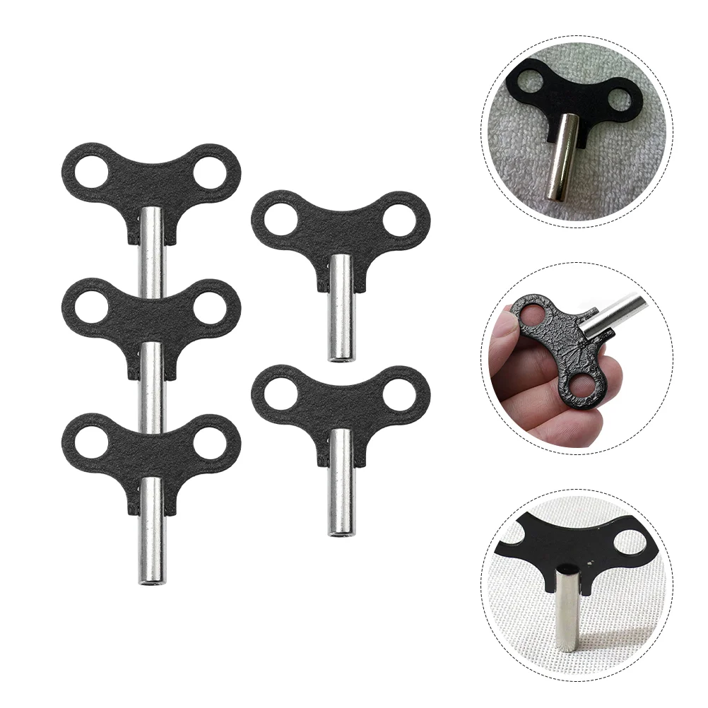 5 Pcs Vintage Tool Clock Accessories Pro Tools Repairing Winders Parts Sturdy Winding Keys Grandfather Iron Durable