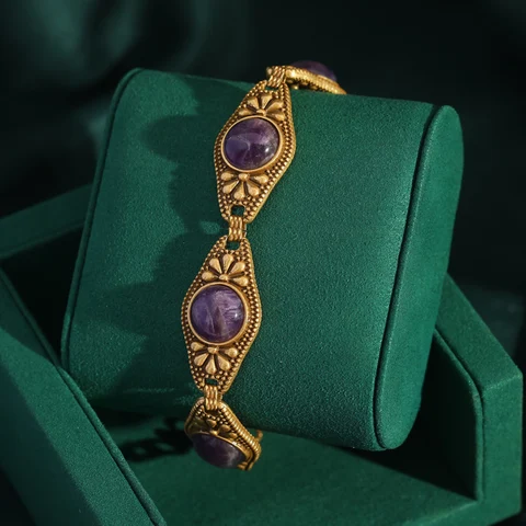 LOVE GREEN LIVE GREEN Винтажные глазурованные браслеты с турецкими глазами