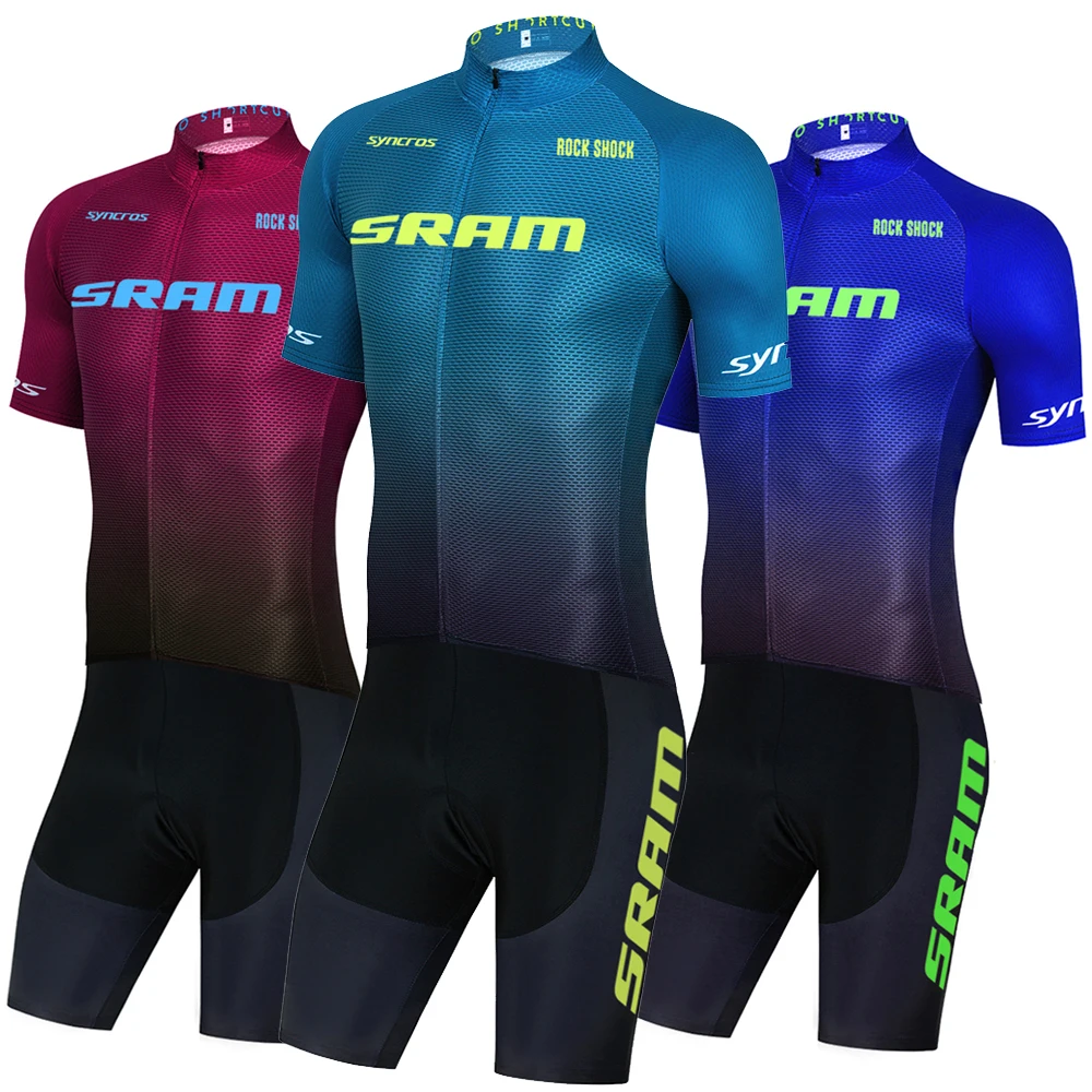 

2023 SRAM Syncros RockSHOCK ORBEA орка велосипедная Джерси велосипедные нагрудники шорты Комплект Ropa Ciclismo Pro быстросохнущая велосипедная майка футболка