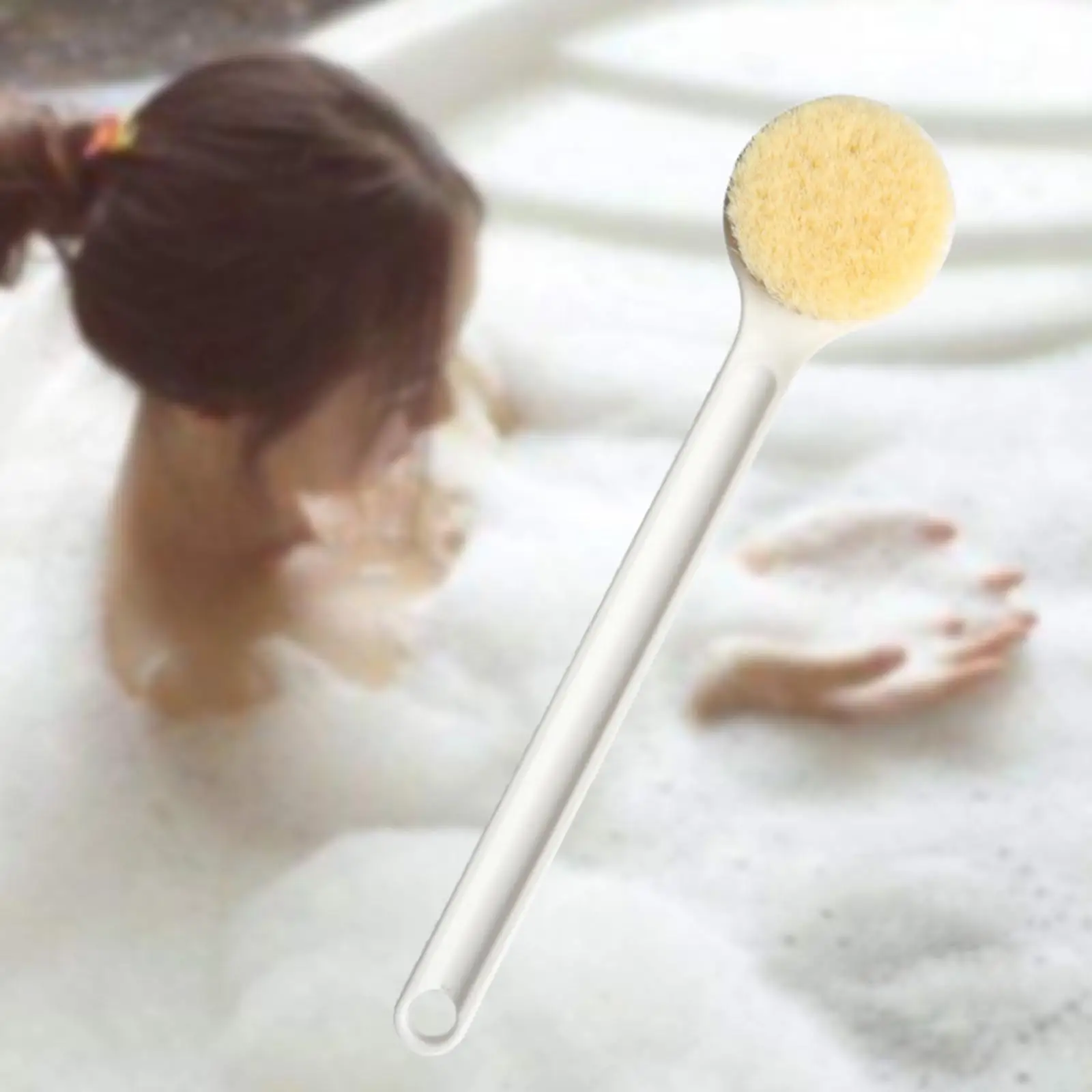 

Long Handle Back brush Exfoliating Back, Feet Body Brush Back Brush Scrubber Body Exfoliator for Men/Women Elderly