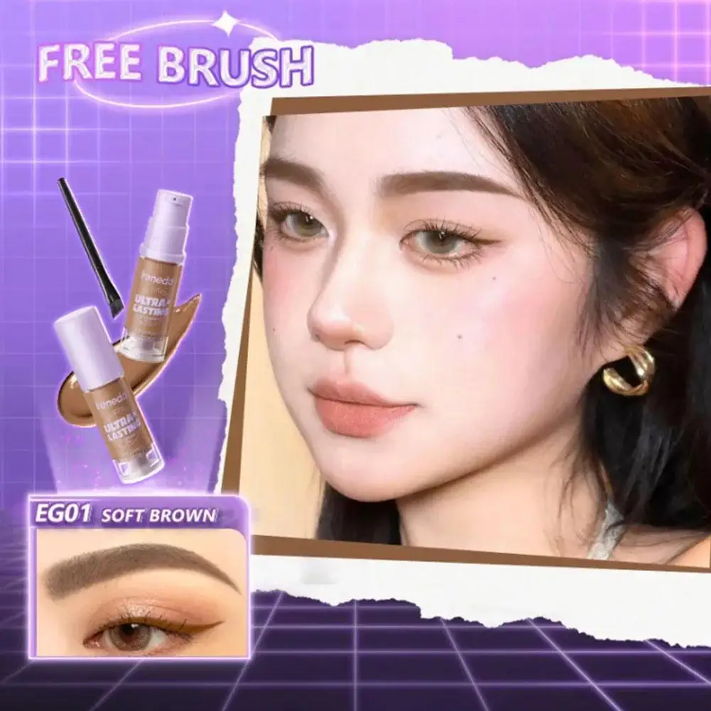

IRENEDA Multi-function Waterproof Eyebrow Gel High Pigment Long-lasting Brow Enhancers Brush Eyebrow Cream With Cosmetics M B5F9