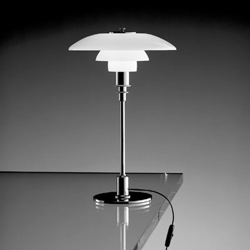 

Denmark PH3 Table Lamps Creativity E27 Living Room Decor Glass Lampshade Table Lights Nordic Room Lighting Bedside Lamps