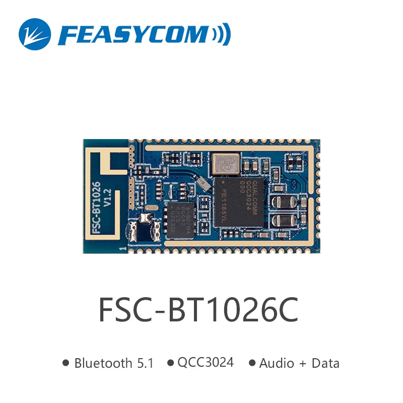 Двухрежимный модуль BT1026C Bluetooth 5 1 чипсет QCC3024 для беспроводного динамика в A2DP HFP Audio