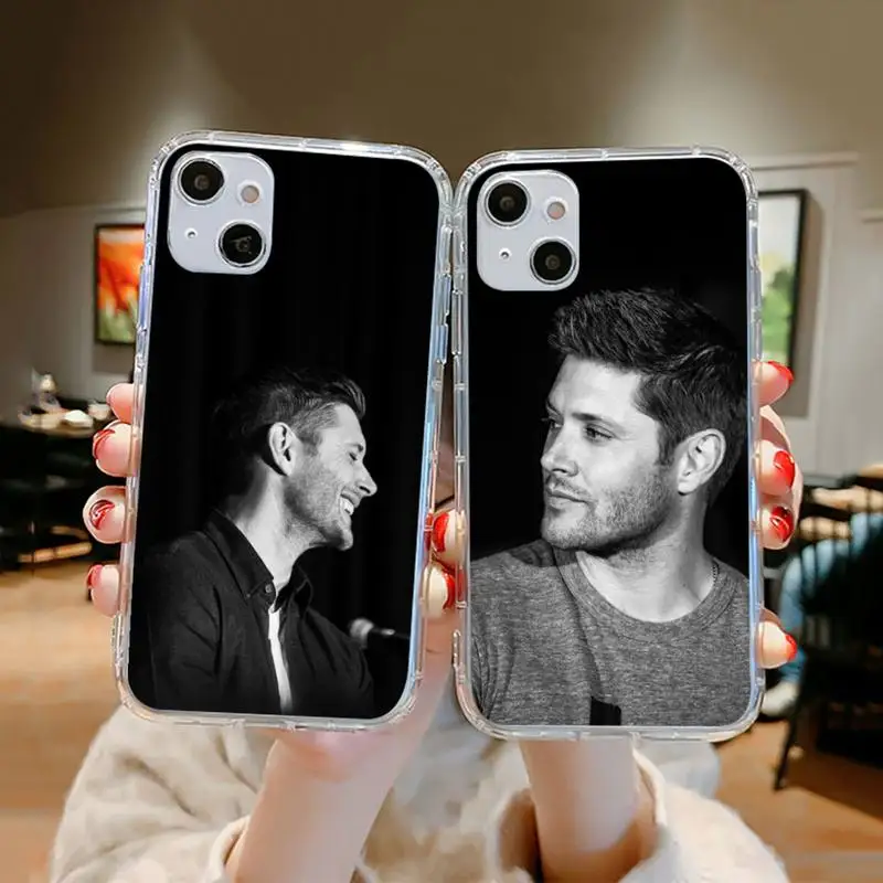

Jensen Ackles American actor model Phone Case Transparent soft For iphone 12 11 13 7 8 6 s plus x xs xr pro max mini