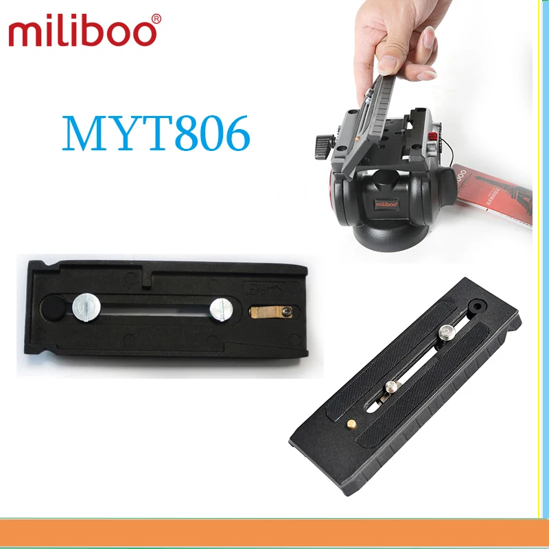 

miliboo MYT806 Quick Release Plate for Camera Fluid Head Ball Tripod & Monopod Stand Length 145cm*50cm long Fast Loading Plate