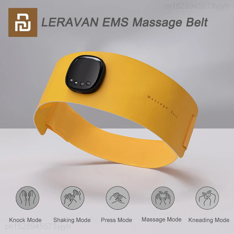 

Youpin LERAVAN EMS Massage Belt Graphene Constant Temperature Hot Compress Body Care Wireless Portable Electric Heating Massager