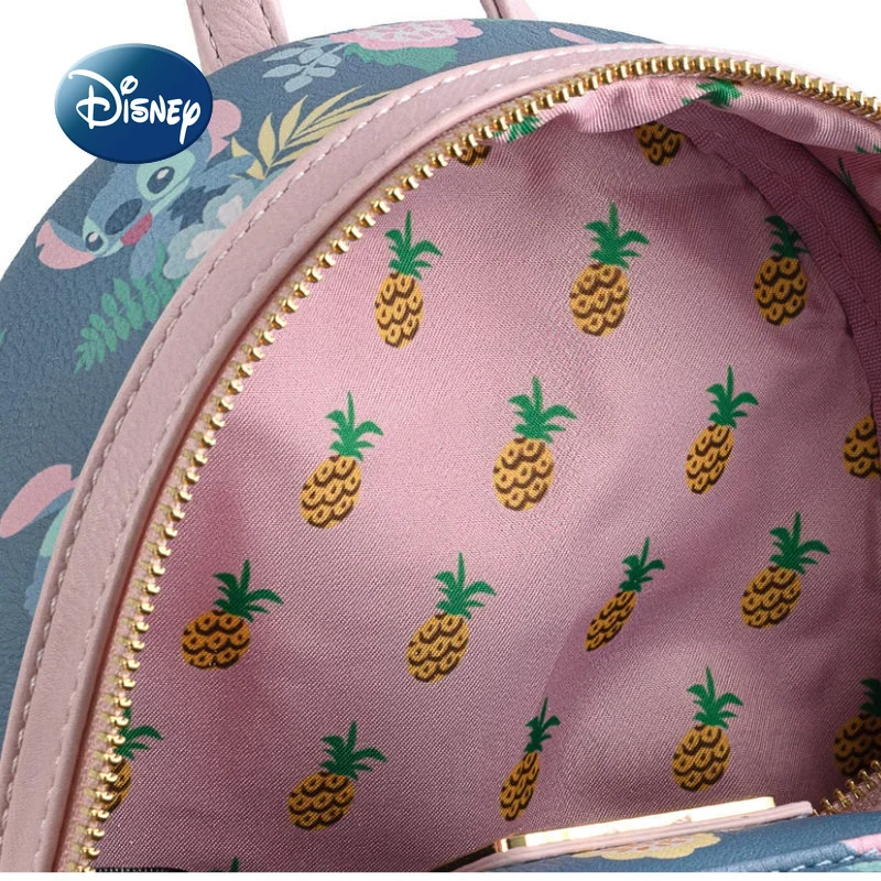 Disney Stitch Original New Women's Backpack Cartoon Mini Backpack Luxury Brand Children's School Bag Travel Mini Backpack enlarge
