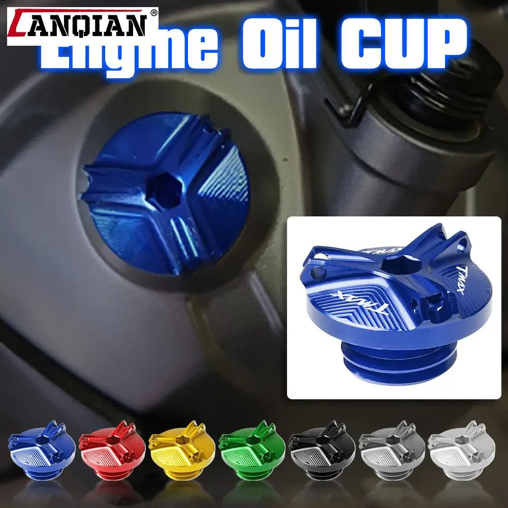 

For YAMAHA T-MAX530 T-MAX500 TMAX 500 TMAX 530 SX DX 2017-2018 M20*2.5 Motorcycle CNC Engine Oil Filter Cup Cap Plug Cover Screw