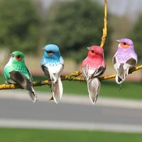 wedding supply miniature landscape decoration home decor simulation bird bird model real feathers artificial animal