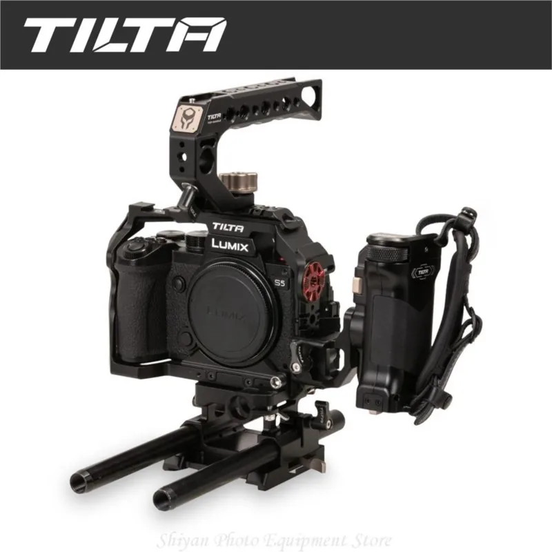 

TILTA фотокамера с полным корпусом для Panasonic S5, защитная фотовспышка A/B/C, верхние и боковые ручки/Управление фокусом, 15 мм стержень