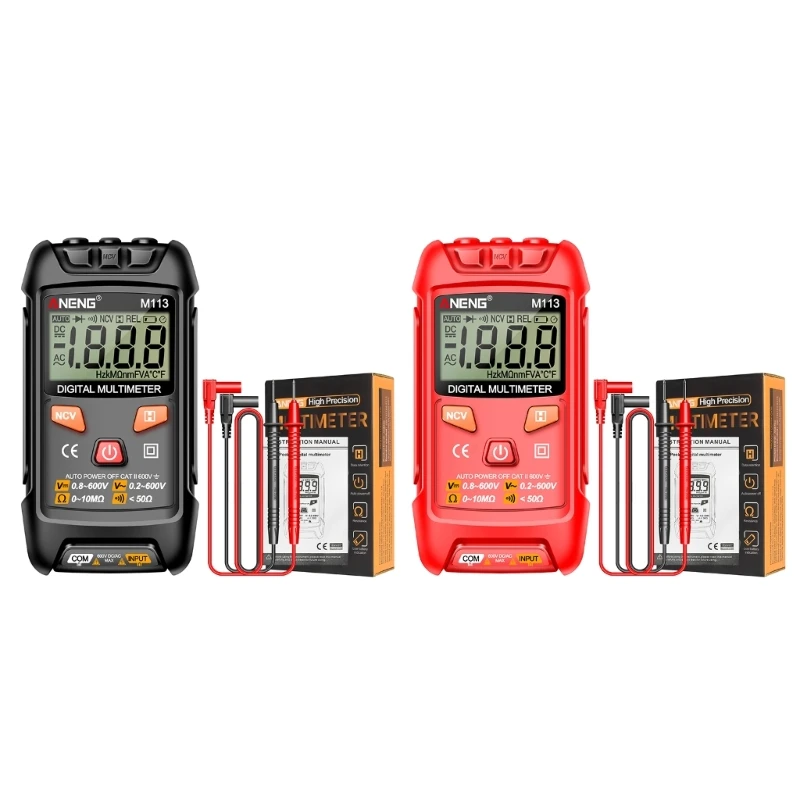 

M113 Multimeter Tester Meter with On Off Beeps Auto Identity Data Retention Auto off Function Tester