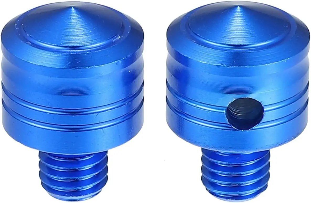 

2pcs Universal M8x1.25 Motorcycle Right Side Mirror Hole Plugs Screws Rearview Mirrors Caps Screw Aluminum Alloy Blue