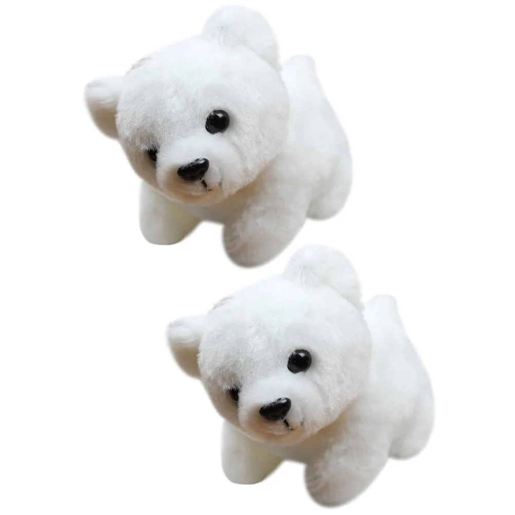 

2 Pcs Purses Bag Hanging Pendants Cute 10cm Stuffed Animal Keychain Charm Car Pp Cotton Miss