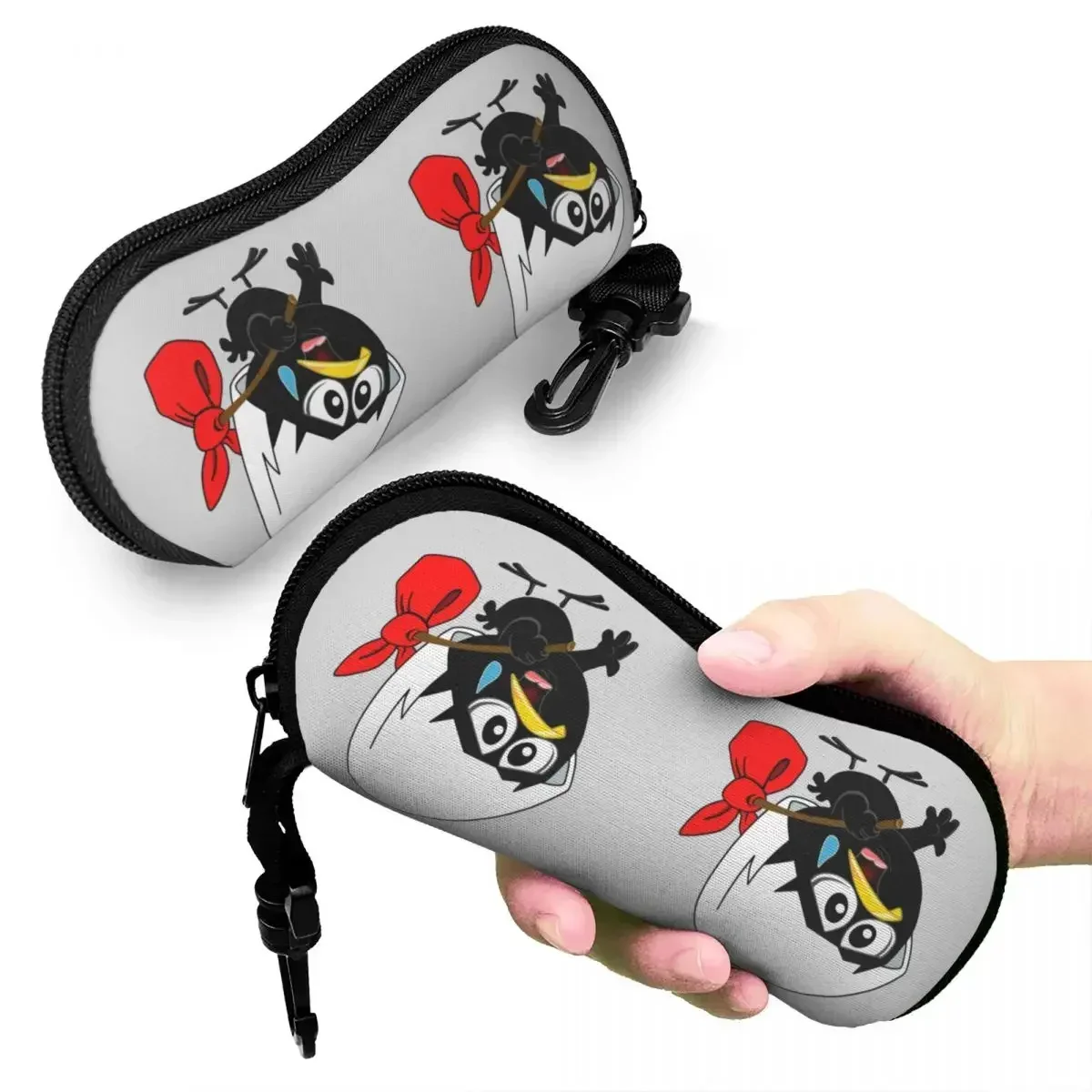 Пользовательский грустный черный куриный футляр для очков Calimero Shell унисекс