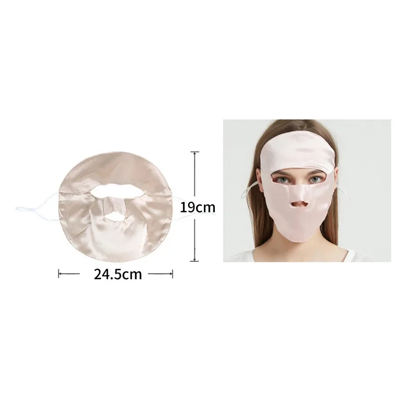 

Полнолицевая Защита от солнца для сна, Ветрозащитная маска для лица из искусственного шелкопряда, мягкая сохраняющая тепло Солнцезащитная маска для лица для езды на велосипеде