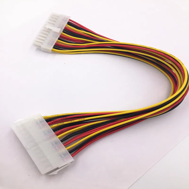 30cm ATX 24 Pin Male to 24Pin Female Power Supply Extension Cable for Internal PC PSU TW Power Lead Connector Wire Power Supply