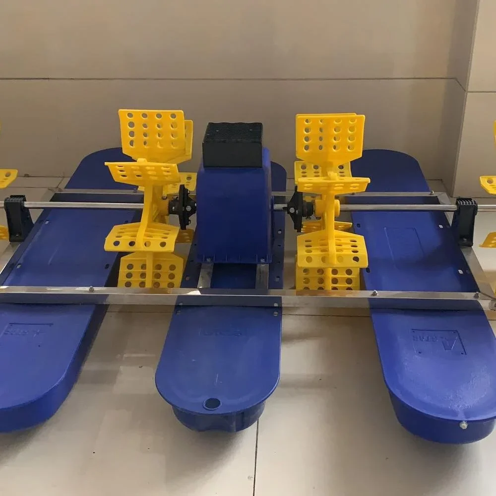 WEDO 750W 1HP Однофазный пластиковый аэратор с двумя крыльчатками и водяными колесами