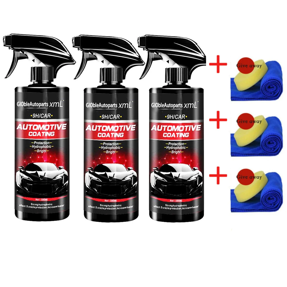 

500 мл автомобильное керамическое Нано покрытие, жидкое нанопокрытие, Гидрофобный слой, полировка краски, покрытие для автомобиля, Нано покр...