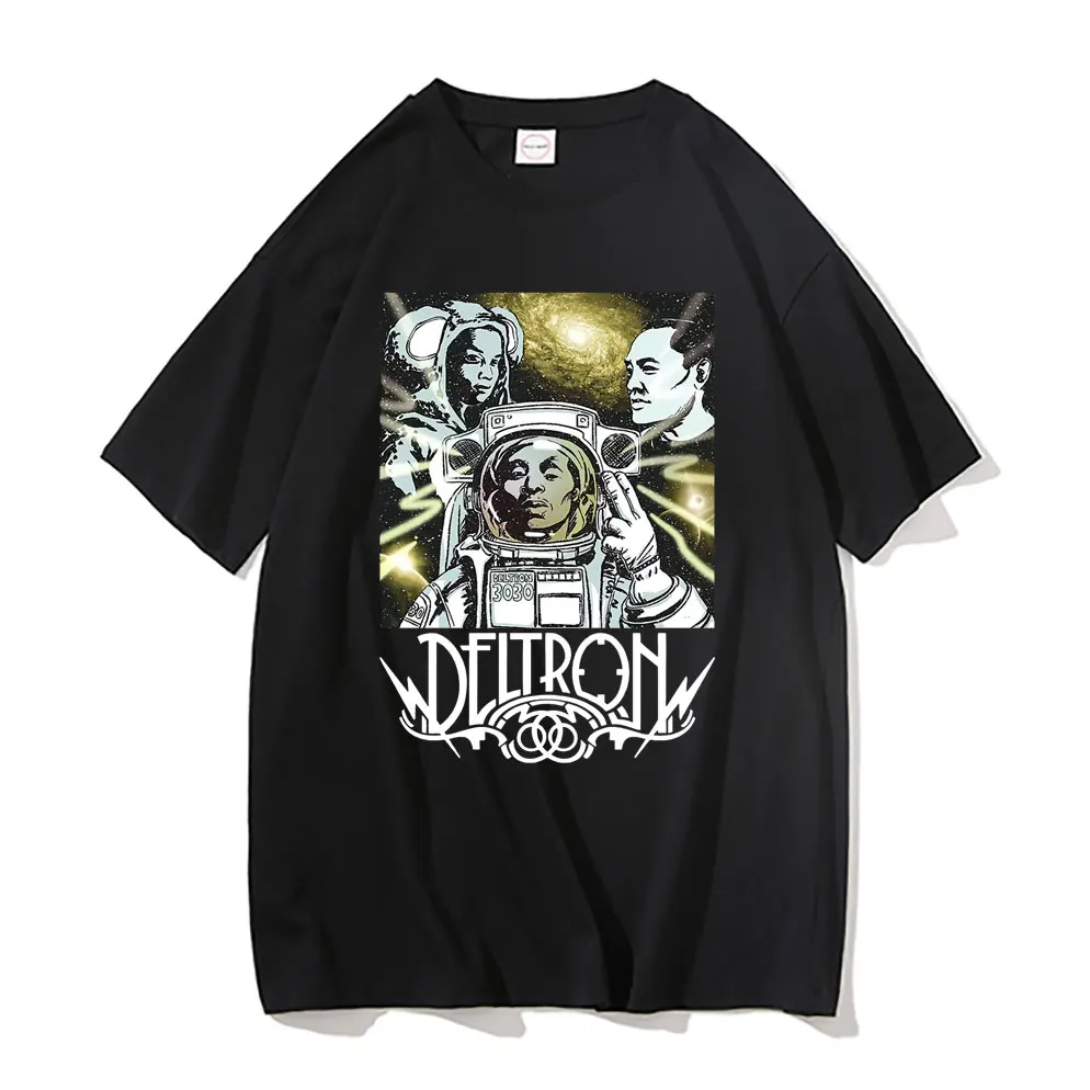 

DELTRON 3030 Awesome Rapper Tupac 2Pac Graphic Print T Shirts Men Women Fashion Oversized Black Tee Shirt Me's Hip Hop Tshirt