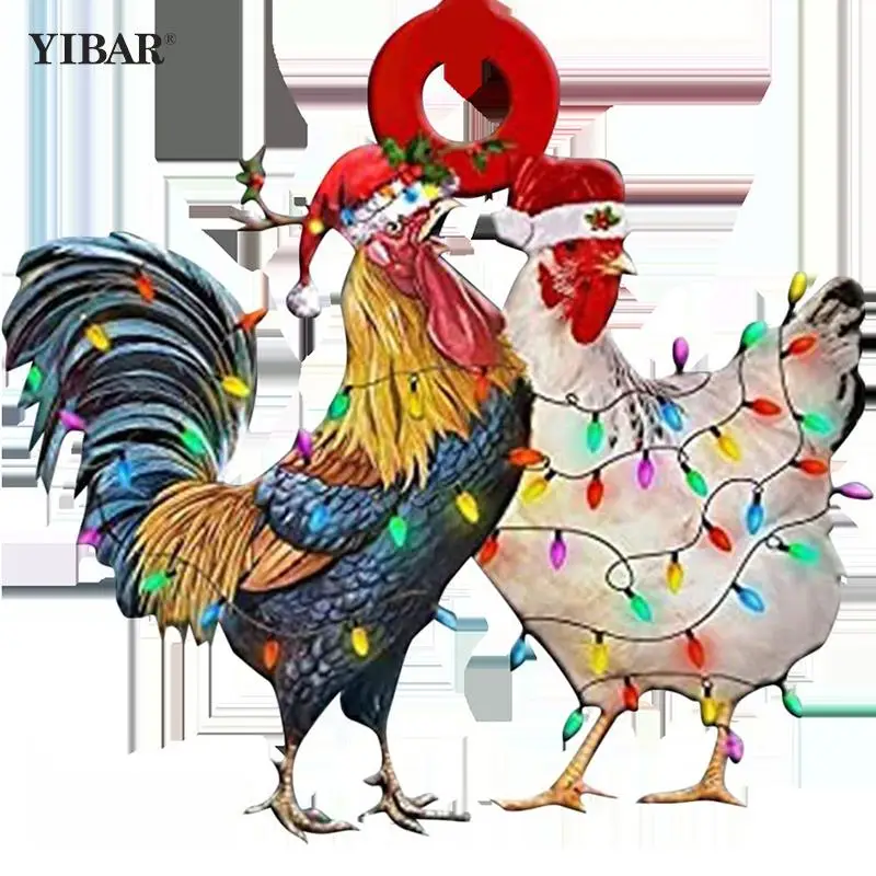 

Car Hanging Pendant Christmas Scarf Chicken Holiday Decoration Christmas Outdoor Decor Xmas Gifts