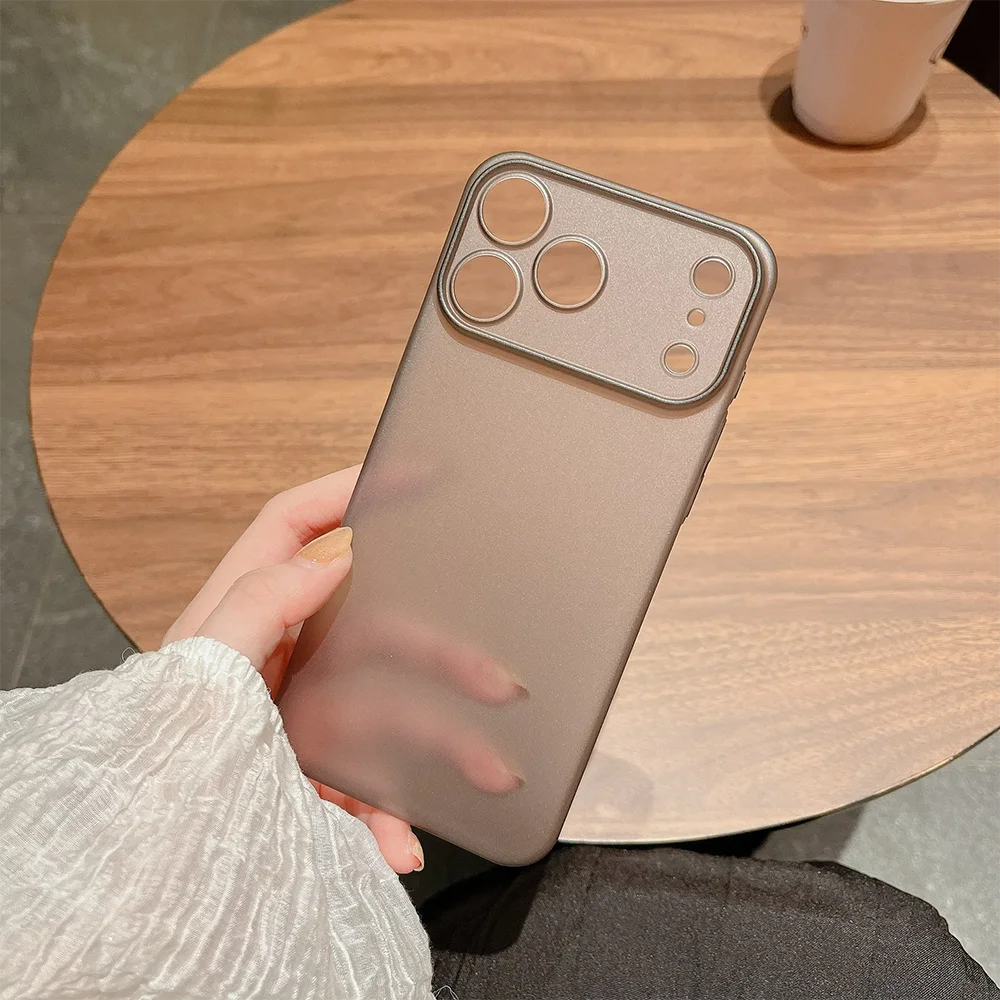 Ультратонкий тонкий чехол для iPhone 17 Pro 17 Pro Max Air Cover, матовый матовый противоударный полный защитный чехол из ТПУ для камеры ﻿ (art.: 3920d3fa69d59) - 3920d3fa69d59