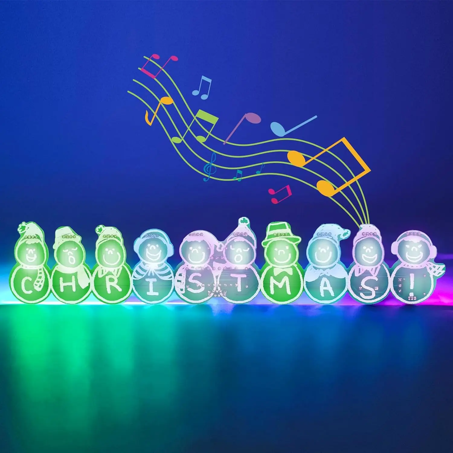 

DIY Electronic Soldering Christmas Snowman Music Player LED Flashing Lights Kit For Beginners Students Learning Education