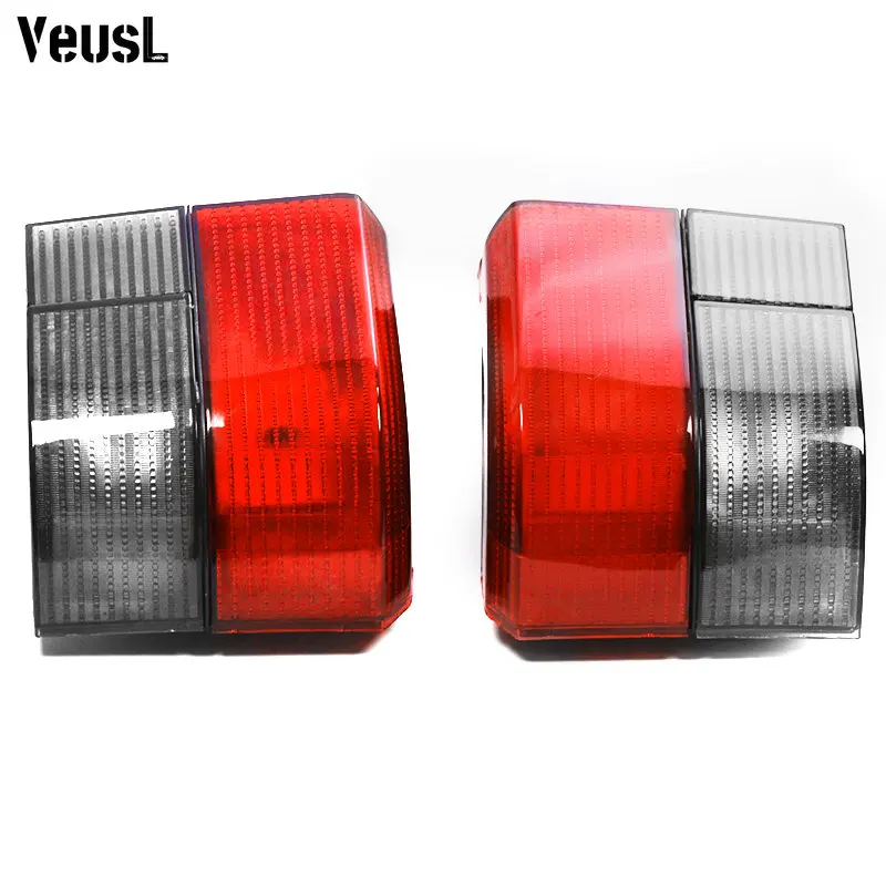 2PCS Rear Tail Fog Light Lamp Cover Light Lens Braking Signal Smoked Red Tail  Lamps For VW Transporter Caravelle T4 1992-2004