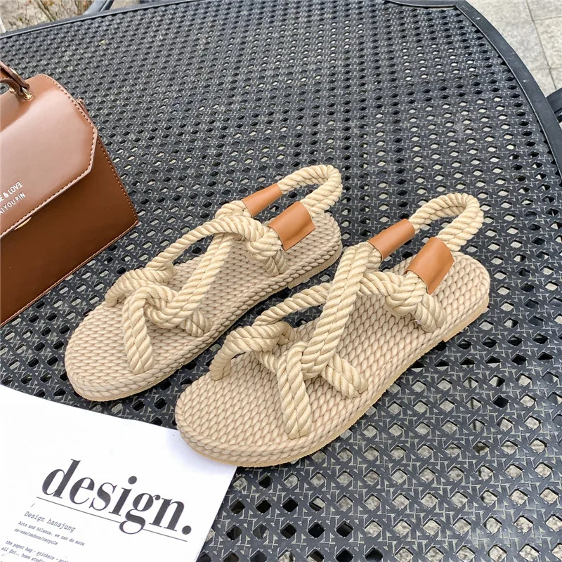 2023 Women's Sandals Open-toe Summer Casual Shoes Women's Beach Sandals Women's Breathable New Fashion Flats