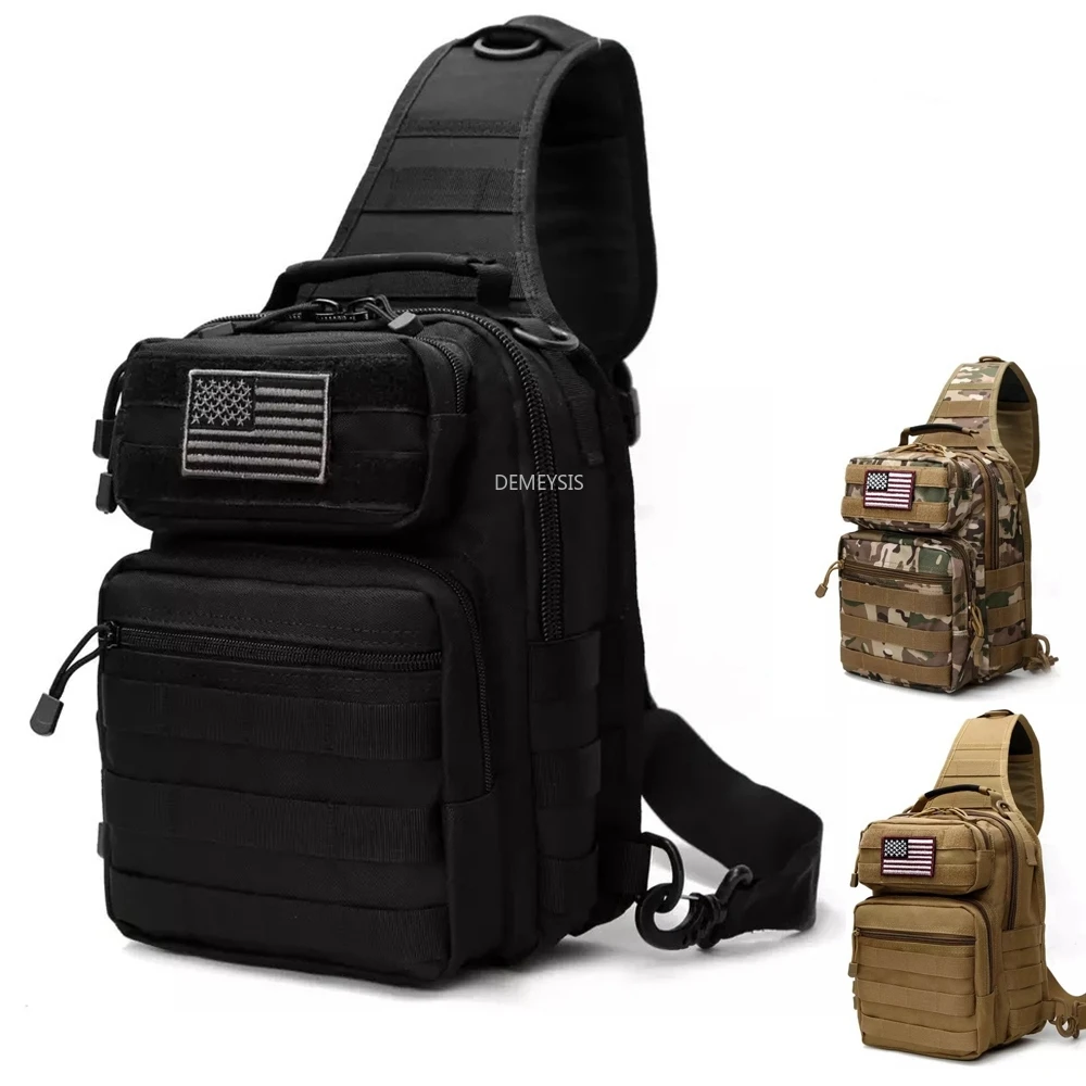 

Tactical Sling Bag Pack Military Army Shoulder Backpack Outdoor Sport Hunting Molle Assault Range Bags Chest Packs Day Pack Bags