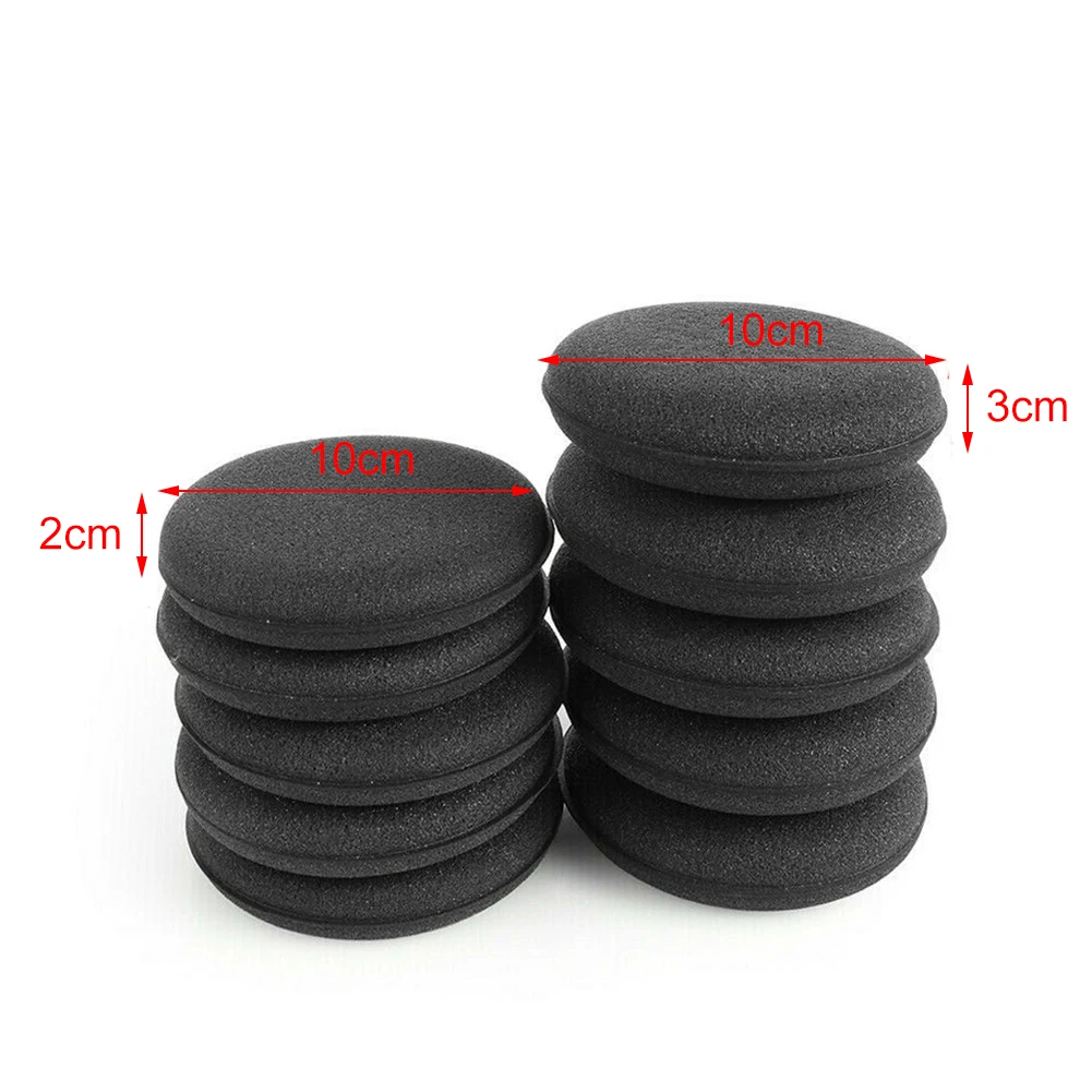 

2022 High Density 12PCS Car Waxing Polish Foam Sponge Detailing Applicator Pad Curing and Polishing Sponge Car Waxing Car Tools