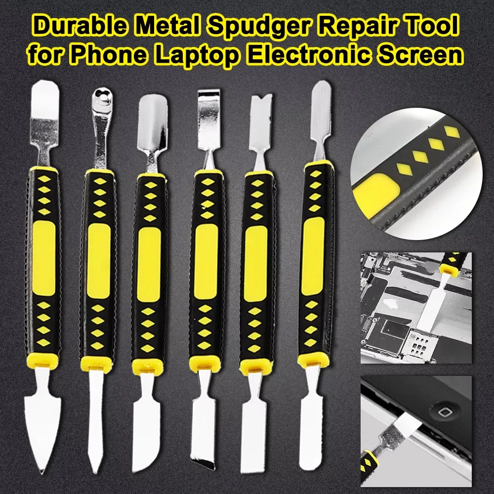 

Universal Electronics Repair Tools Opening Pry Crowbar Kit Metal Spudgers for Tablets Laptop Mobile Phone Screen Repair Pry Bar