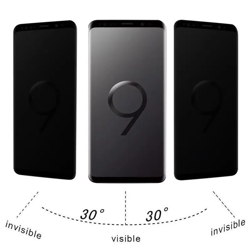3D Anti-spy Tempered Glass for Samsung Galaxy S21 S20 S10 S9 S8 Plus Privacy Anti-Peep Film on Galaxy Note 20 Note10 9 8 Glass