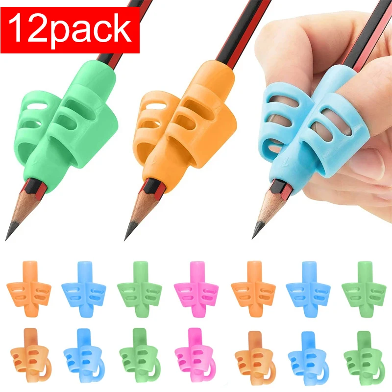 Grip Writing Corrector 3 Finger/2 Finger Posture Correction Tool Trainer Children Pen Writing Grip Holders