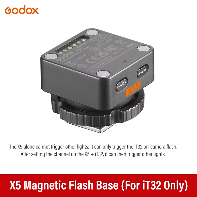 Фото Беспроводной TTL-триггер Godox X5 X5C X5N X5S X5F X5O для вспышек iT32, совместимый с камерами Sony, Canon, Nikon, Fuji, Olympus №3