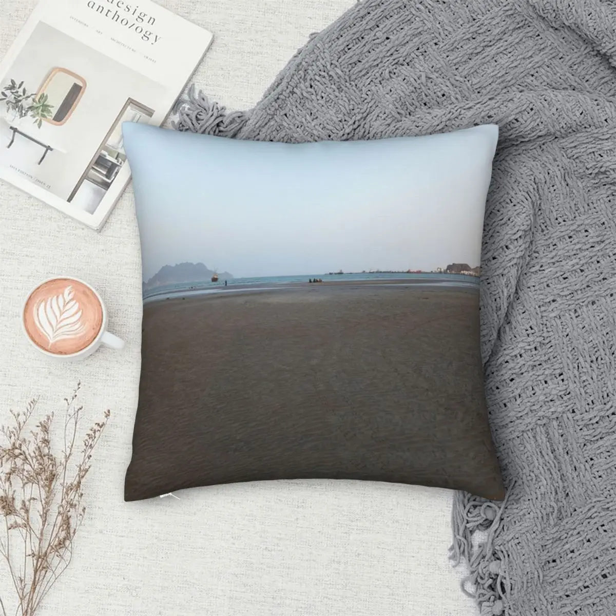 Наволочка дыхательная квадратная из полиэстера на молнии