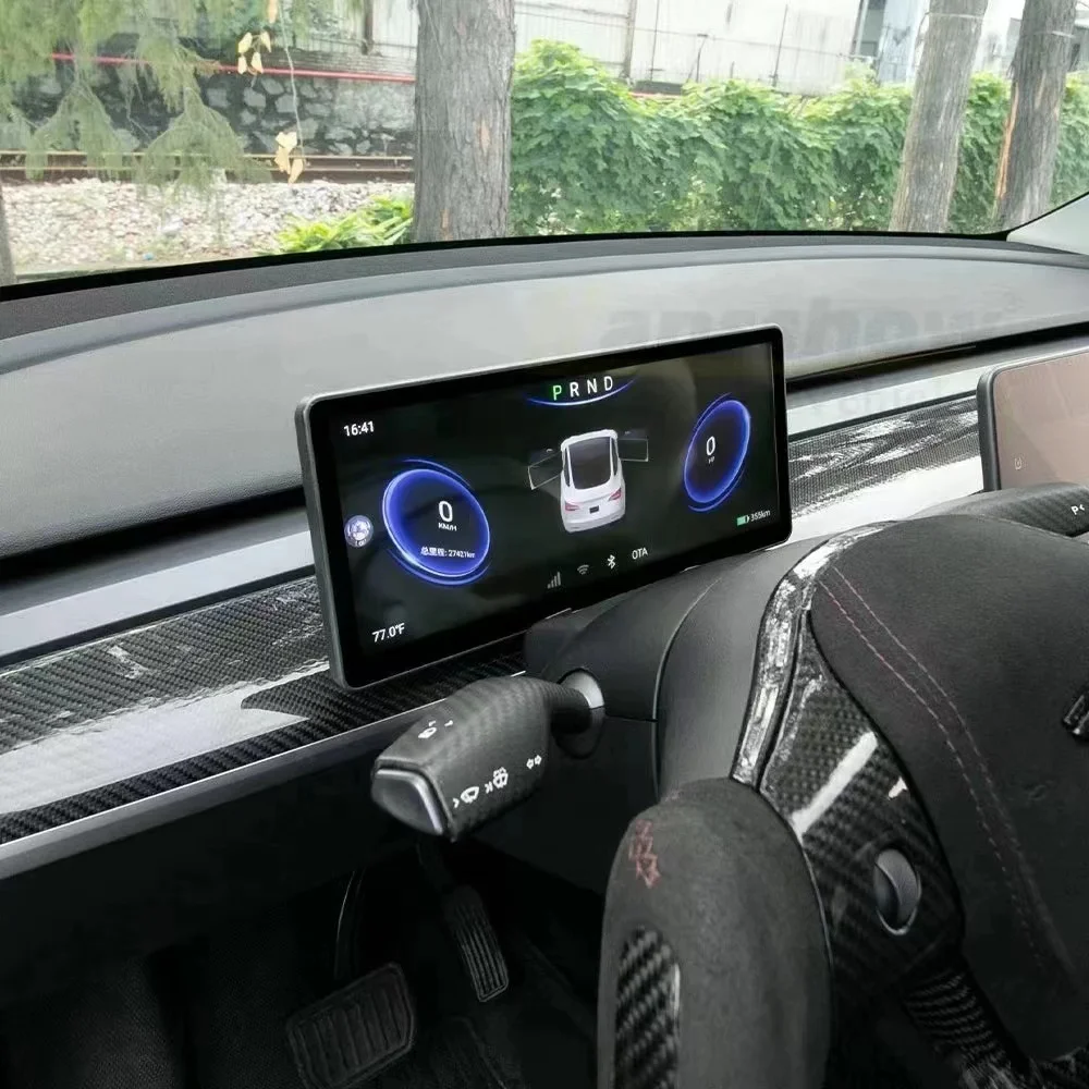 Для Tesla Model 3 Y Автомобильная приборная панель 10 25-дюймовый IPS-экран HD ЖК-метр Heads Up