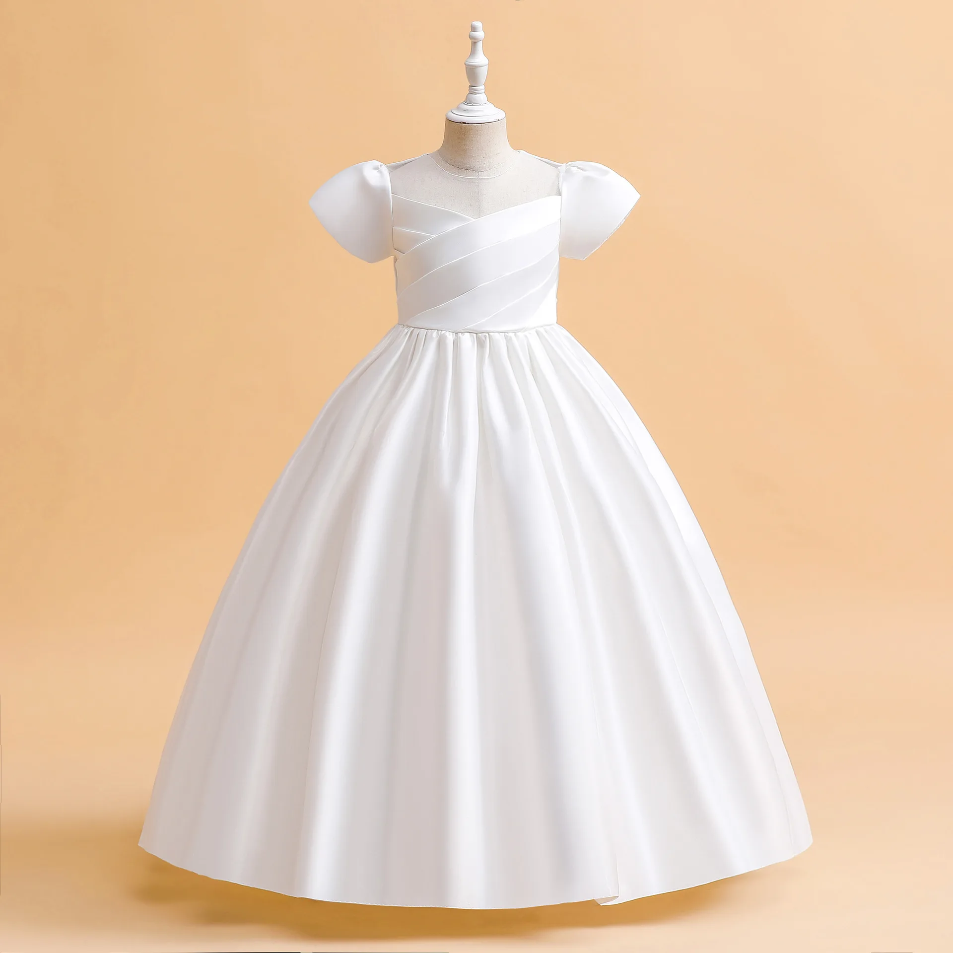 

Flower Girl Dress Forged Fabric Long Flower Girl Princess Dress Children's Piano Performance
