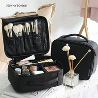 rownyeon high quality custom small travel portable nylon makeup cosmetic brush bag for packaging use