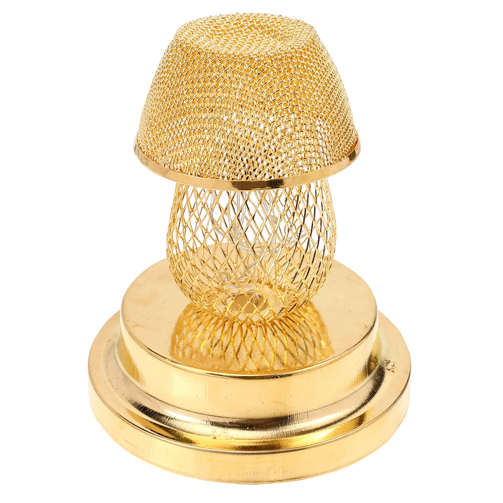 

1pc Hollow Designed LED Light Iron Art Light Ornament Desktop Lamp Iron Hollow Out Small Table Lamp Gold Decoration Lighting