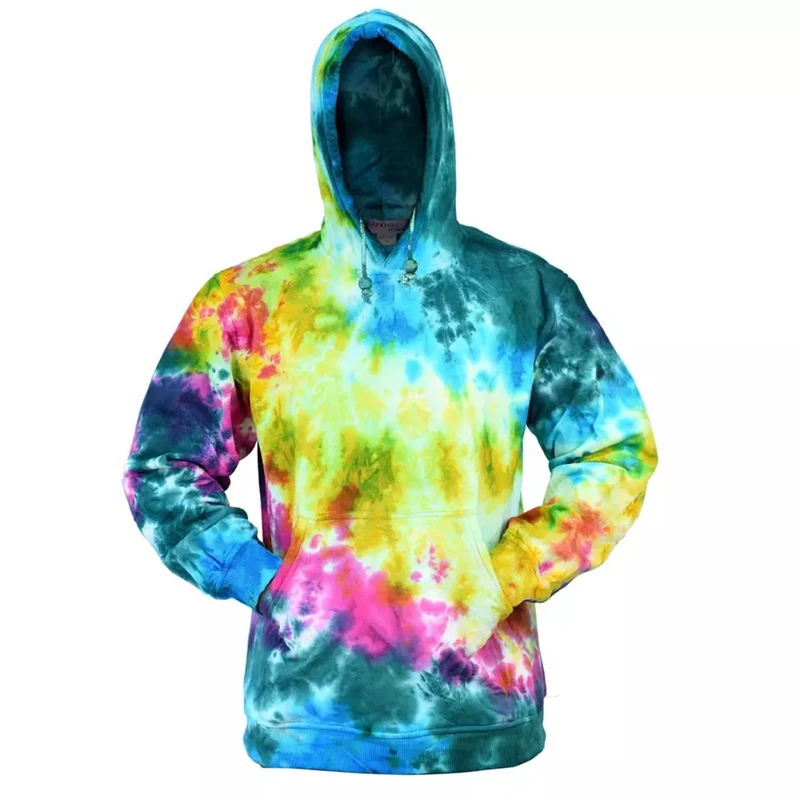 Мужская толстовка с 3d принтом тай-дай красочный индивидуальный пуловер модная