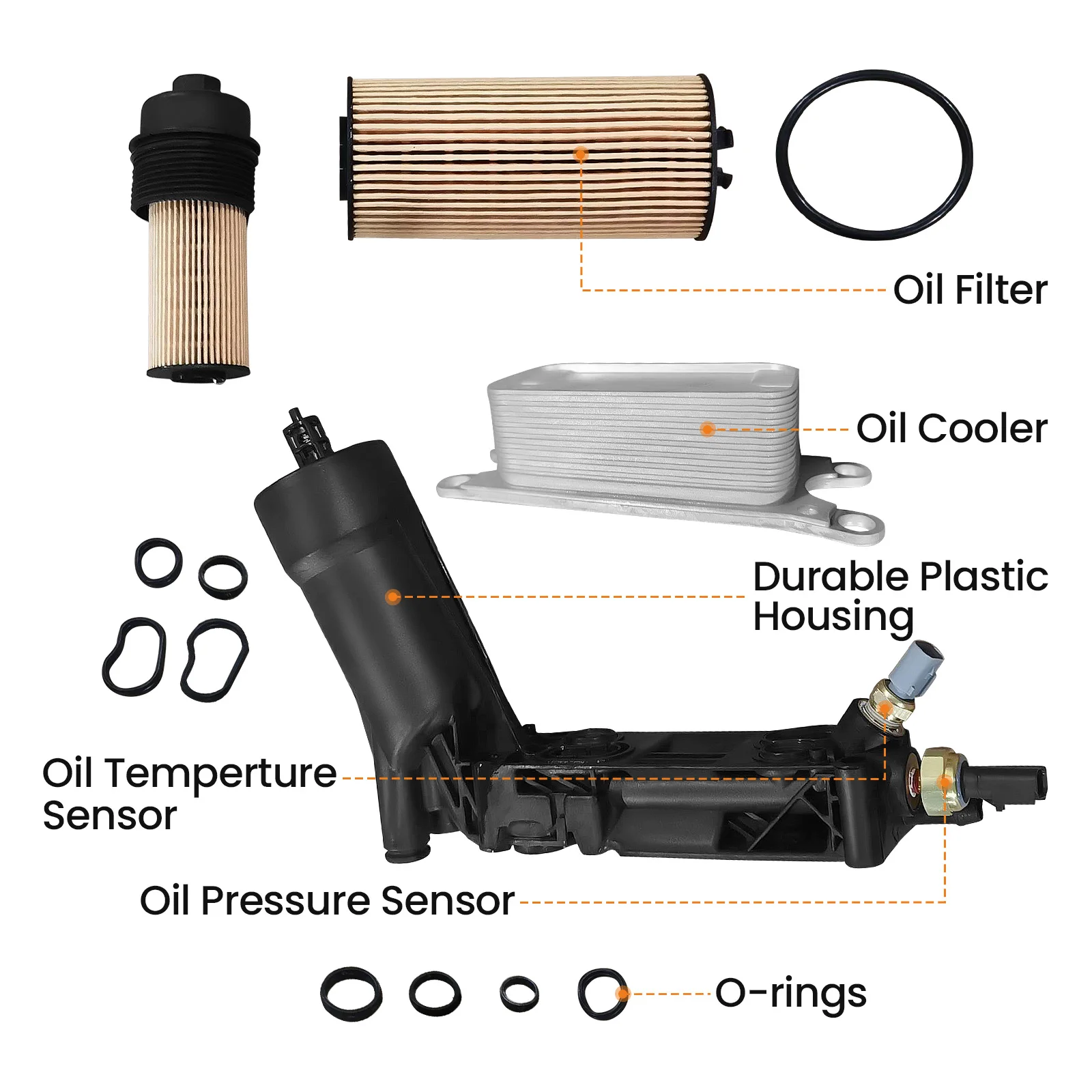 

Корпус адаптера фильтра масляного радиатора для Dodge Challenger Durango 3,6l V6 5184294AE