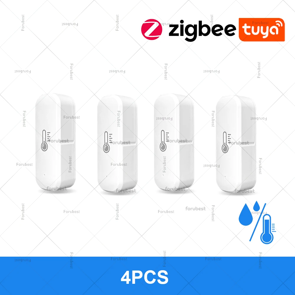 

Zigbee 3,0 датчик температуры и влажности термометр гигрометр домашняя автоматизация для Alexa Amazon Google Home Assistant Z2M