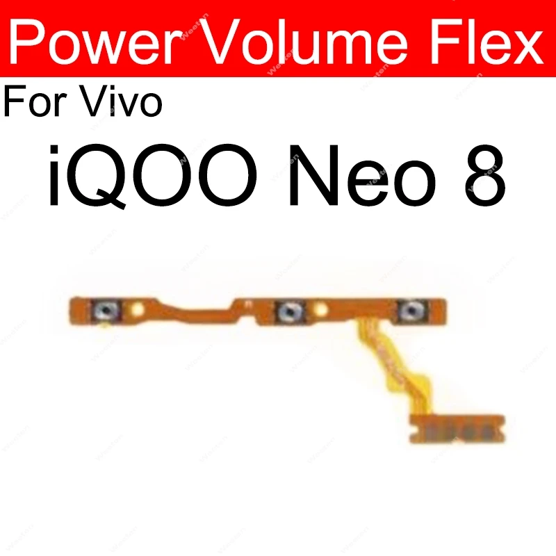 Фото Для Vivo IQOO Neo 6 6Se Neo7 7Se Neo 8, громкость питания, гибкое включение, выключение, громкость, боковая кнопка, детали гибкого кабеля №2
