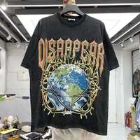 2022 protect the earth t shirt men women four seasons cherish environment vintage washed casual top tees t shirt loose